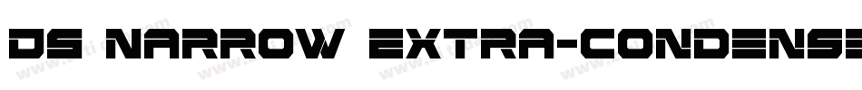 DS Narrow Extra-condensed Medium字体转换